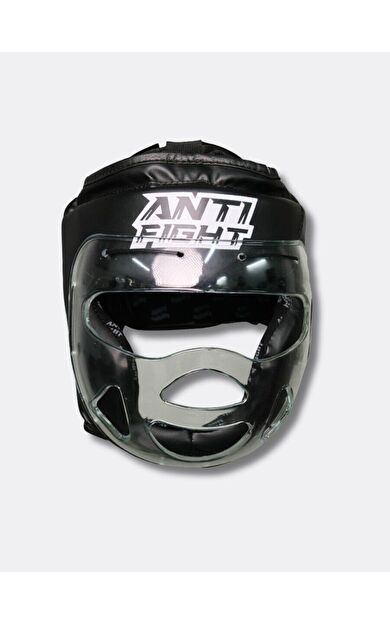 Antifight Yüz Korumalı Boks kaskı Siyah